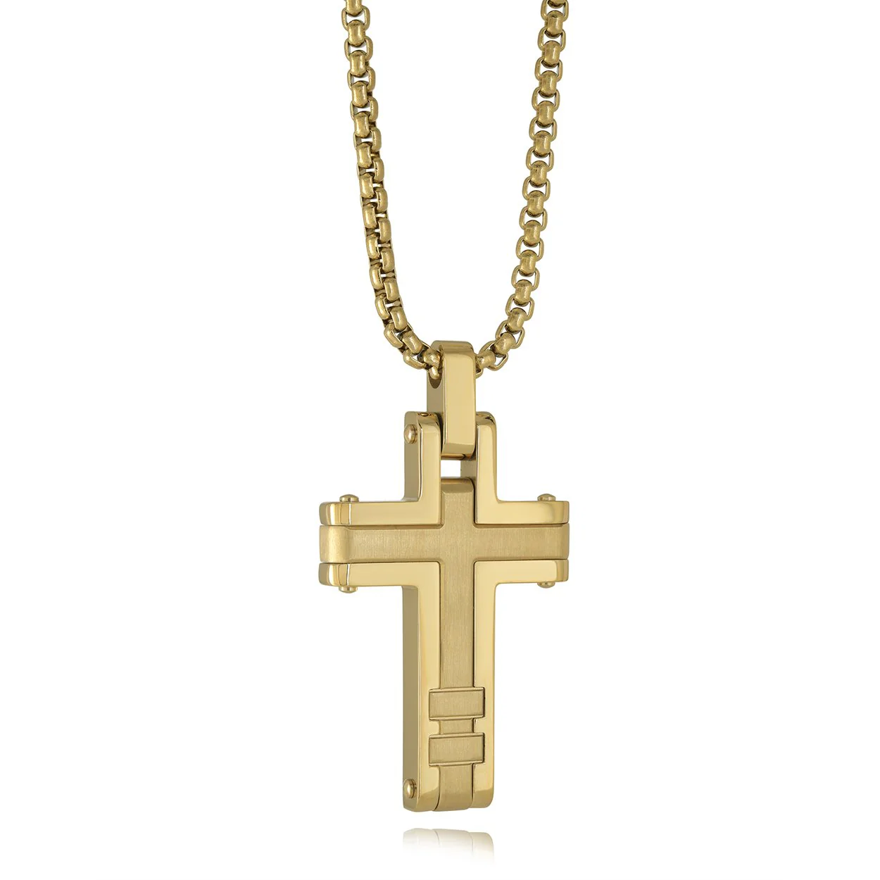 Pendentif pour homme en stainless, croix - SC194 - Italgem