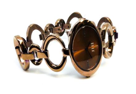 Montre femme, stainless, bracelet à mailles ovales - W20006B03C - ELLE