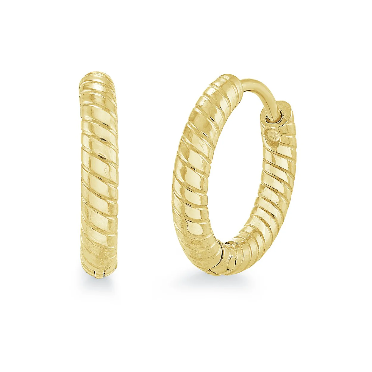 Boucles d'oreilles en stainless - SEA434-GO - Italgem