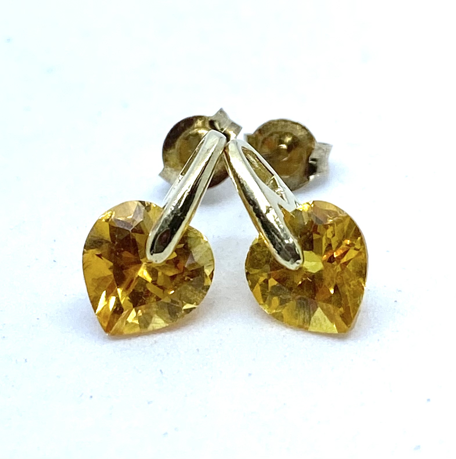 Boucles d'oreilles pour femme en or 10K, pierres synthétique du mois de novembre - BO226 - Divers