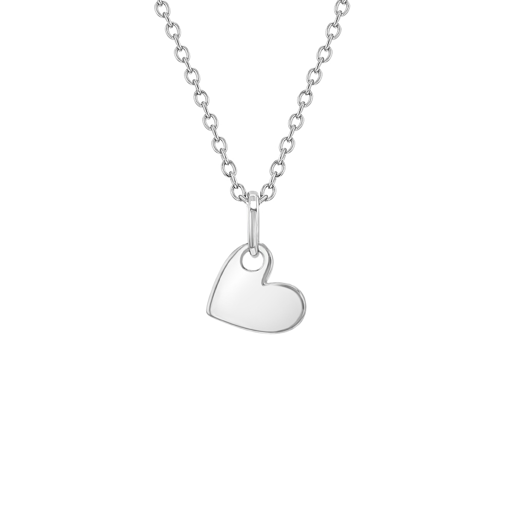 Pendentif pour enfant en argent 925, coeur - SS-10-00050 - In Season Jewelry