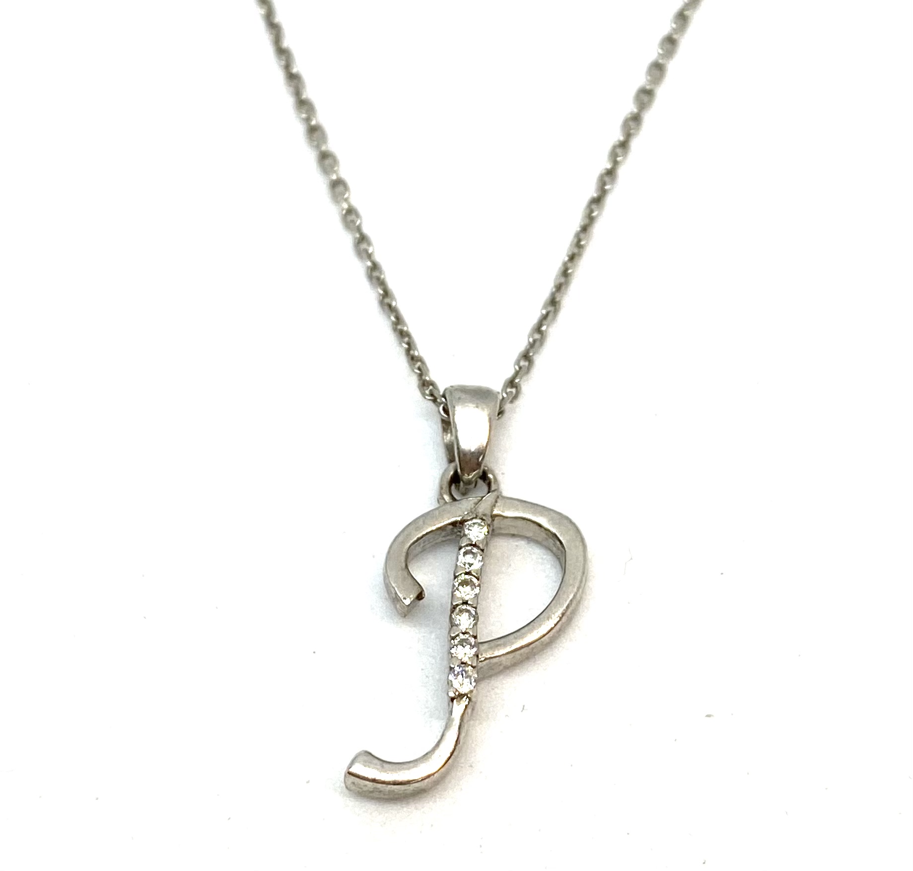 Pendentif en argent 25, lettre garnie de 6 zircons - ARZ-P-925 - Arezzo