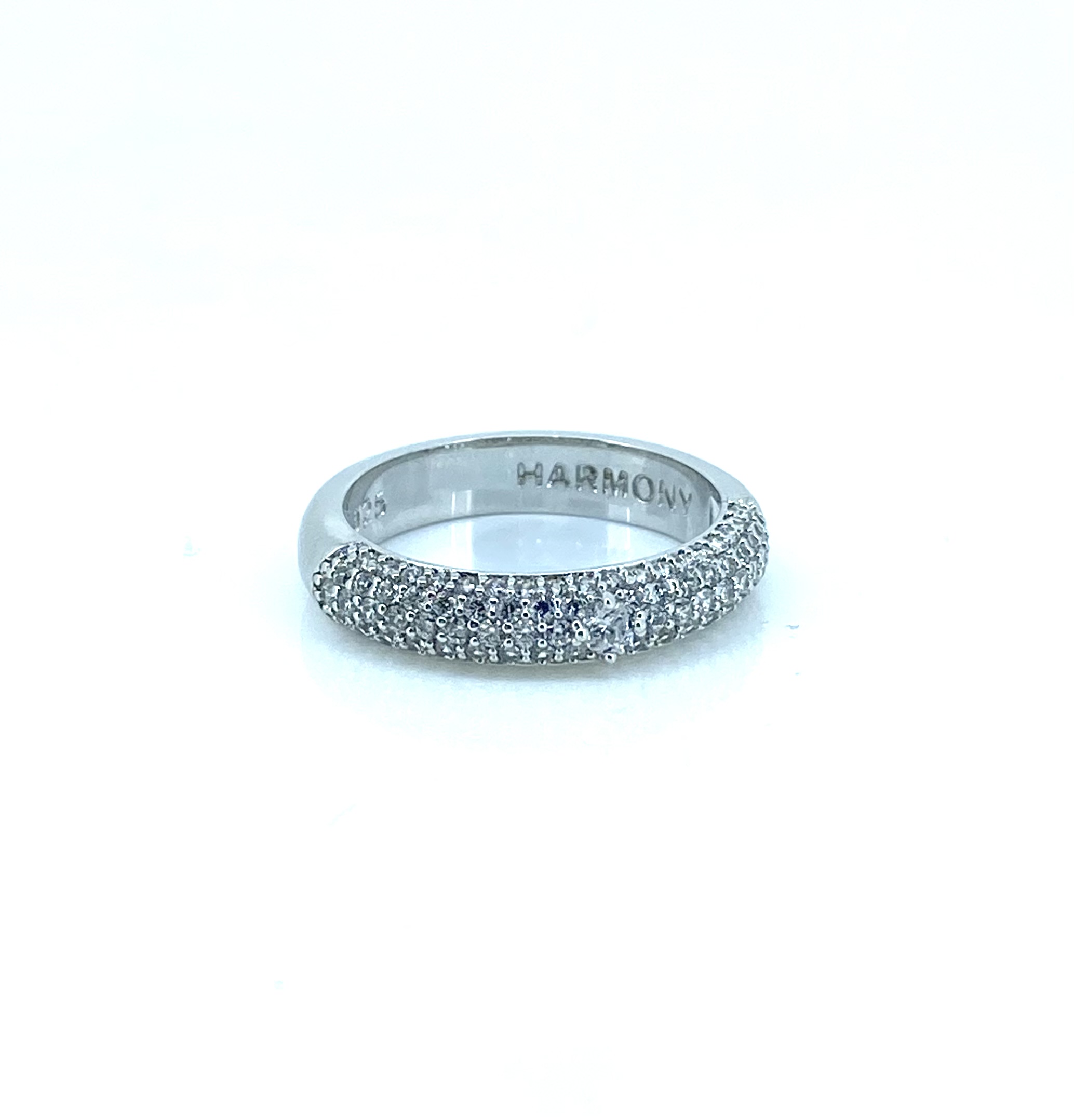 Bague pour femme en argent 925, zircons - HARMONY14W - Harmony