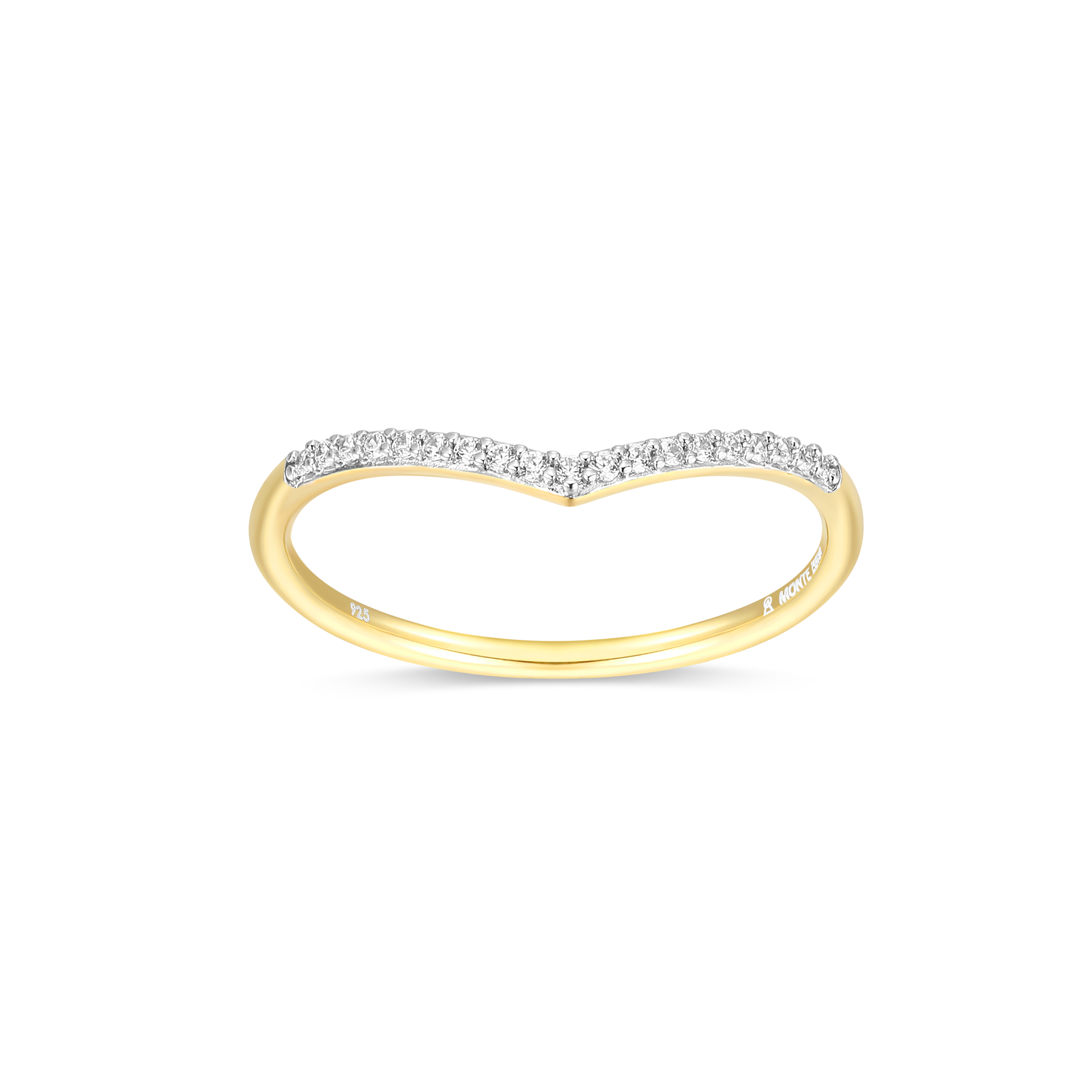 Bague pour femme en argent 925, 0.095 carat de diamants laboratoires - 34AQBNKHA8 - M by Monte Luna