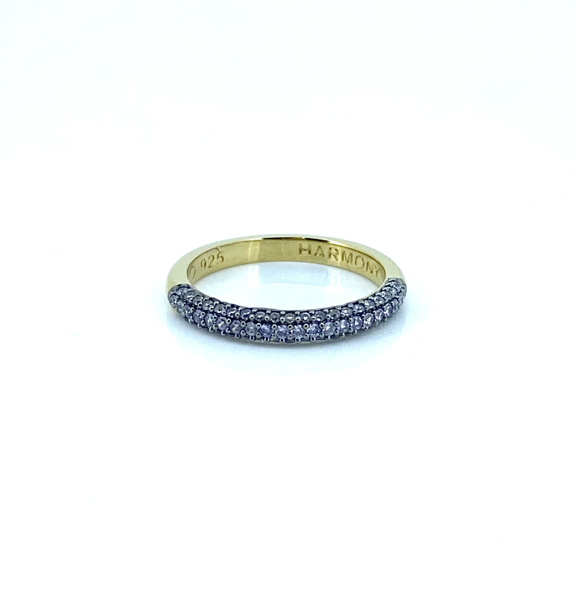 Bague pour femme en argent 925, zircons, juin - HARMONY06 - Harmony