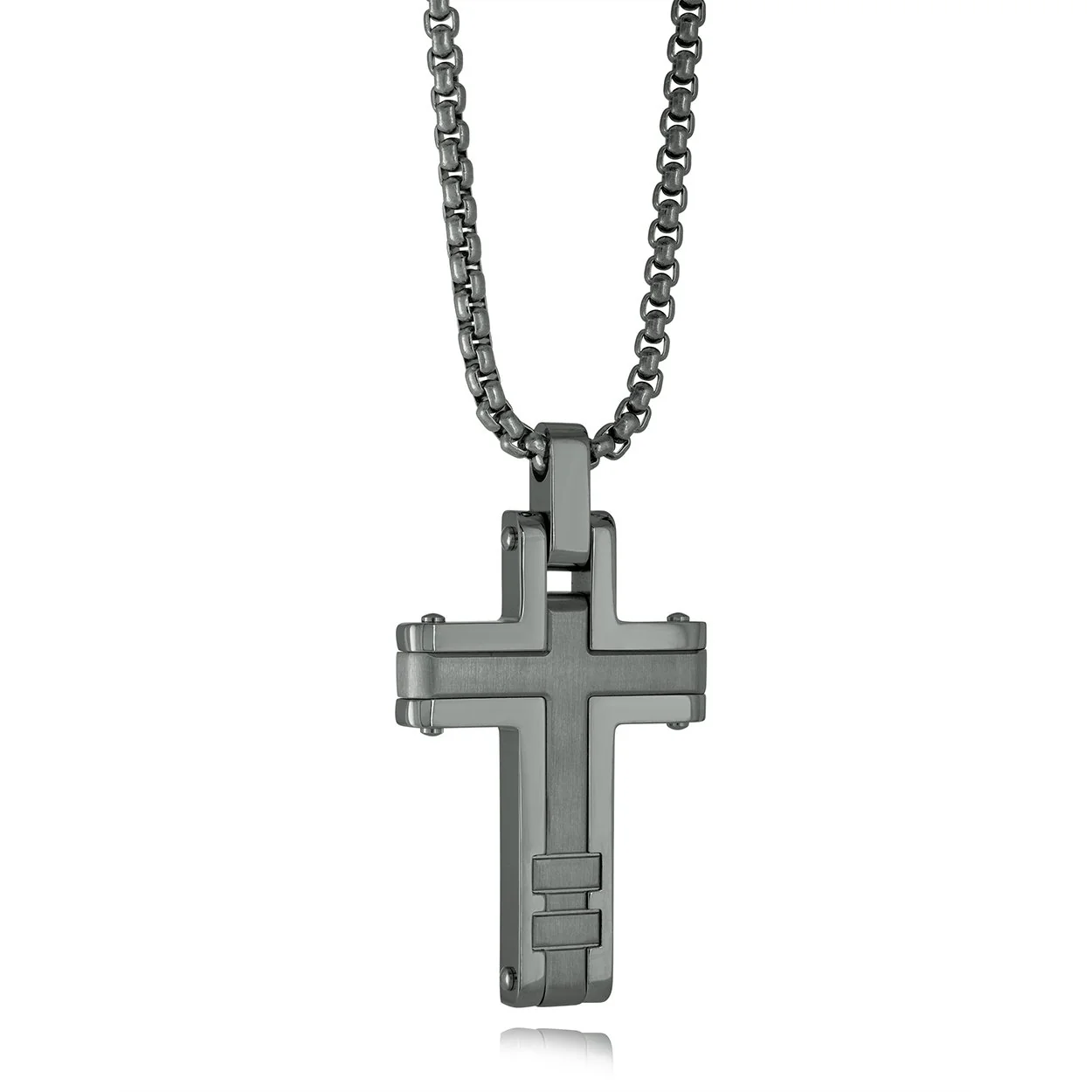 Pendentif pour homme en stainless, croix - SC195 - Italgem