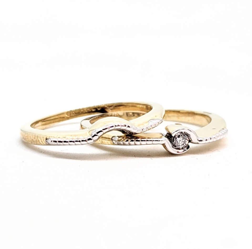 Alliance or 10K, 1 diamant de 0.05 carat ( 5 points ) - AL-DUCH-01 - Divers