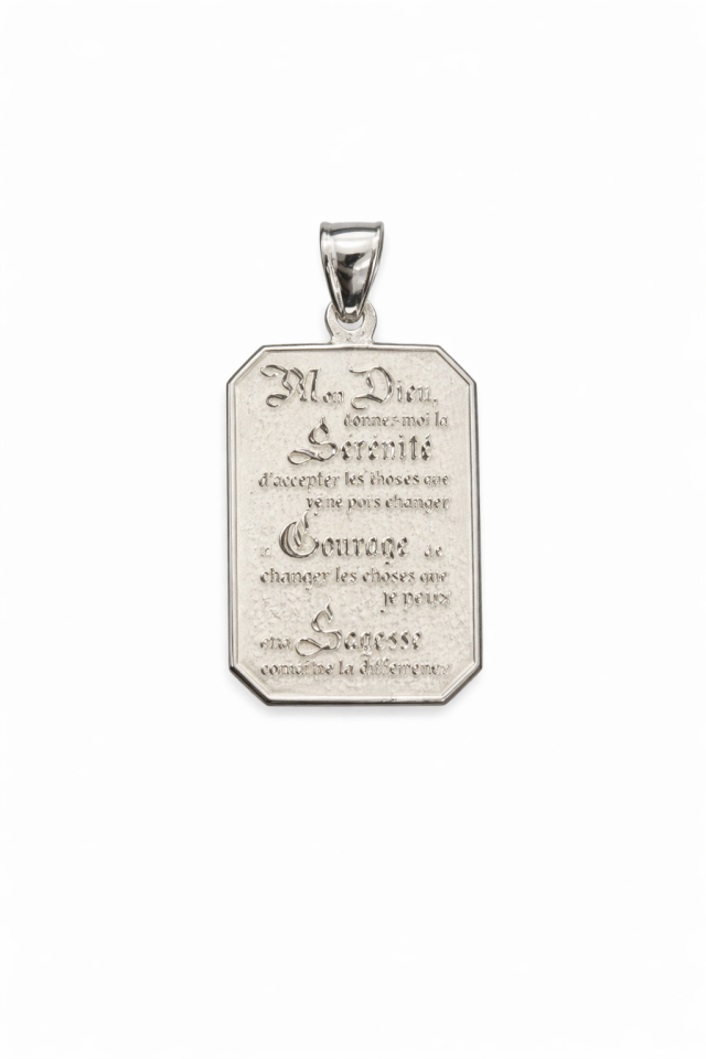 Prière de sérénité en argent 925 - PD815 - Divers