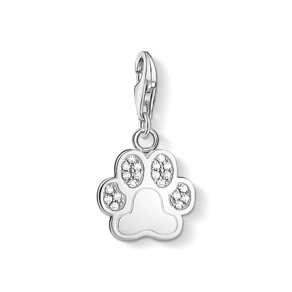 Breloque pour femme en argent 925, cubic zirconium, patte de chien - 1339-051-14 - Thomas Sabo