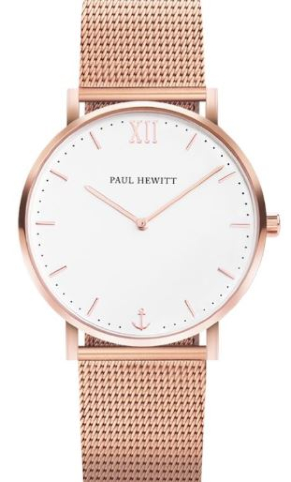 Montre femme, stainless, verre saphir, mouvement suisse, 5ATM - PH-SA-R-SM-W-4S - Paul Hewitt
