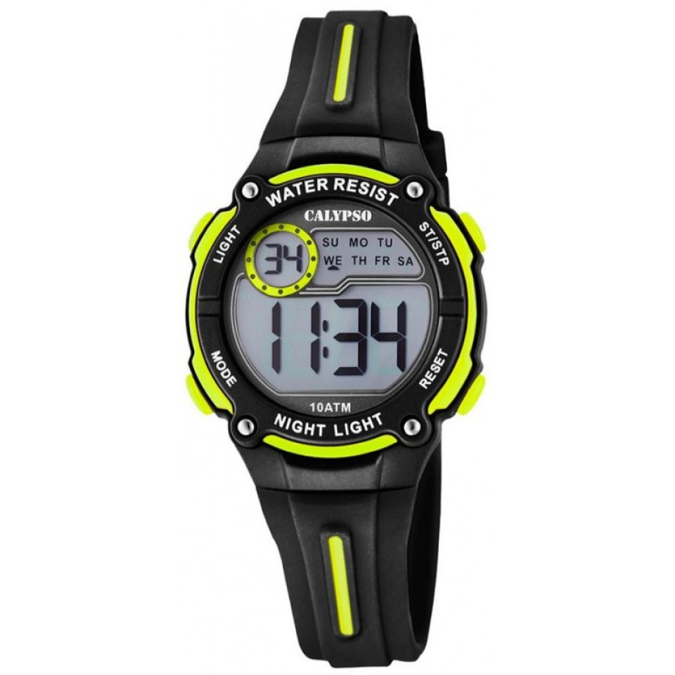 Montre enfant, bracelet silicone, 10ATM, chrono - K6068/5 - Calypso
