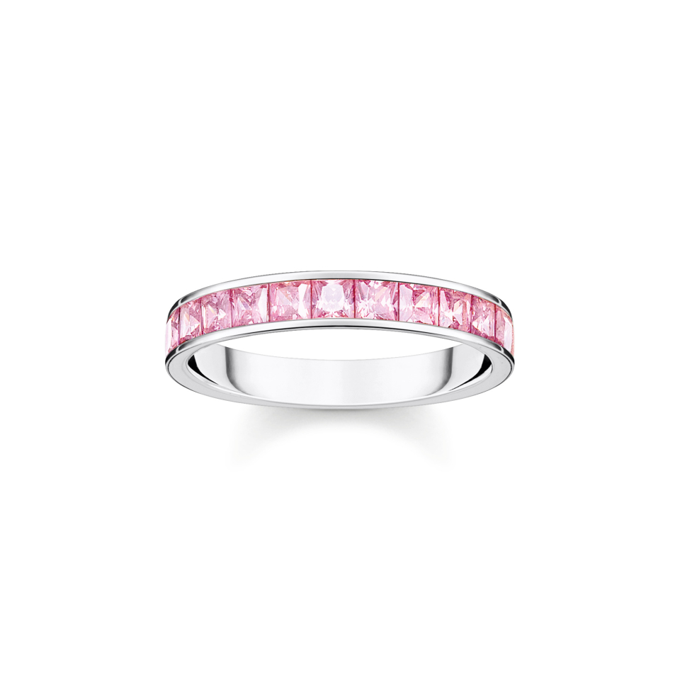 Jonc semi-éternité pour femme en argent 925, cubic zirconium - TR2358-051-9-54 - Thomas Sabo