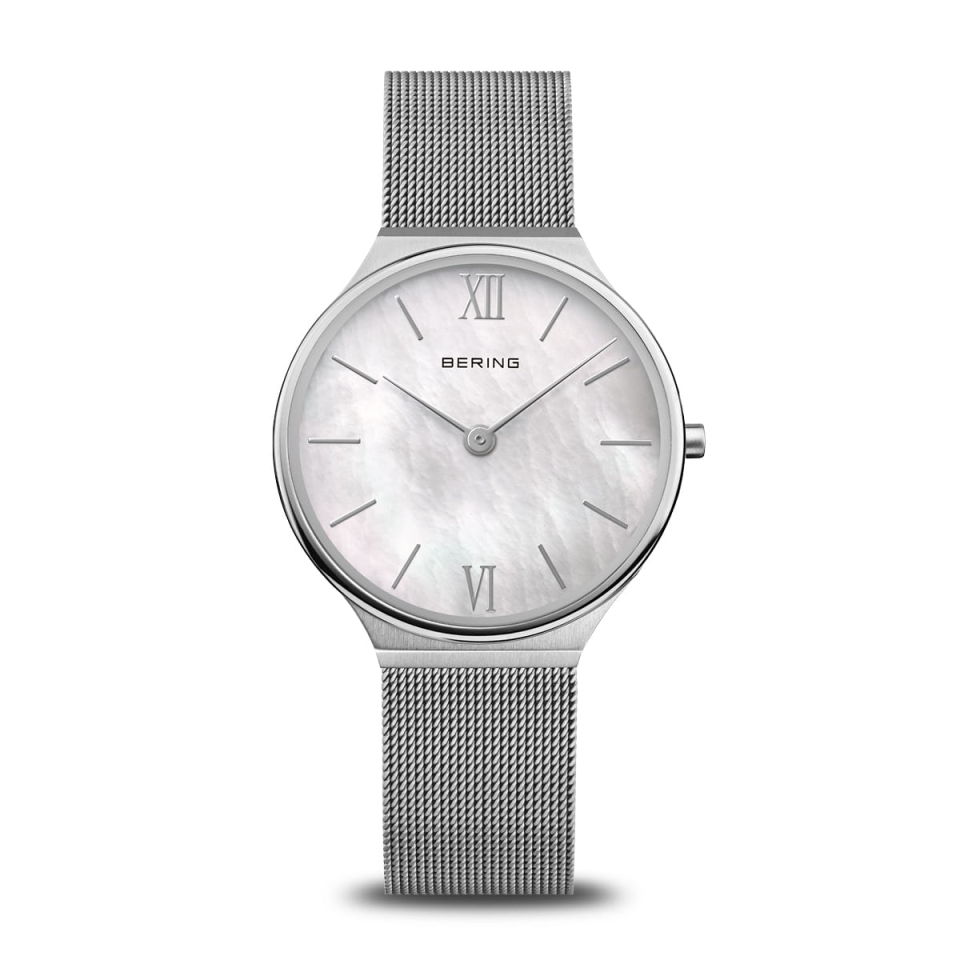 Montre pour femme en stainless, bracelet de mèche, verre saphir, 3ATM - 18434-000 - Bering