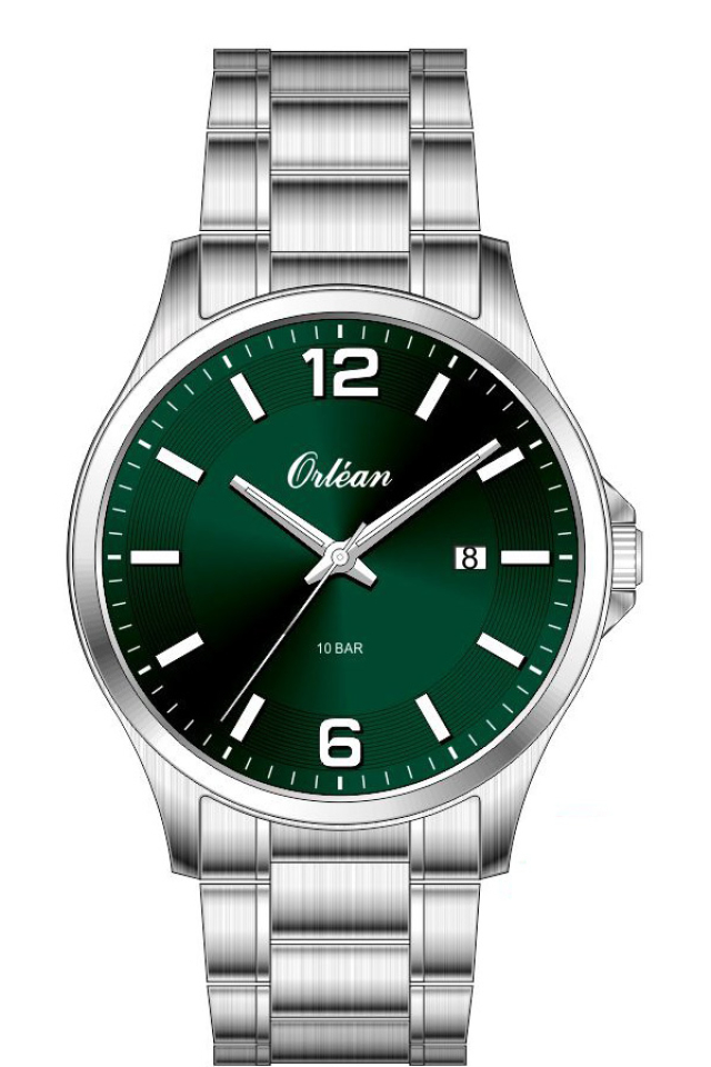 Montre pour homme en stainless, date, 10ATM - ME3664 - Orléan