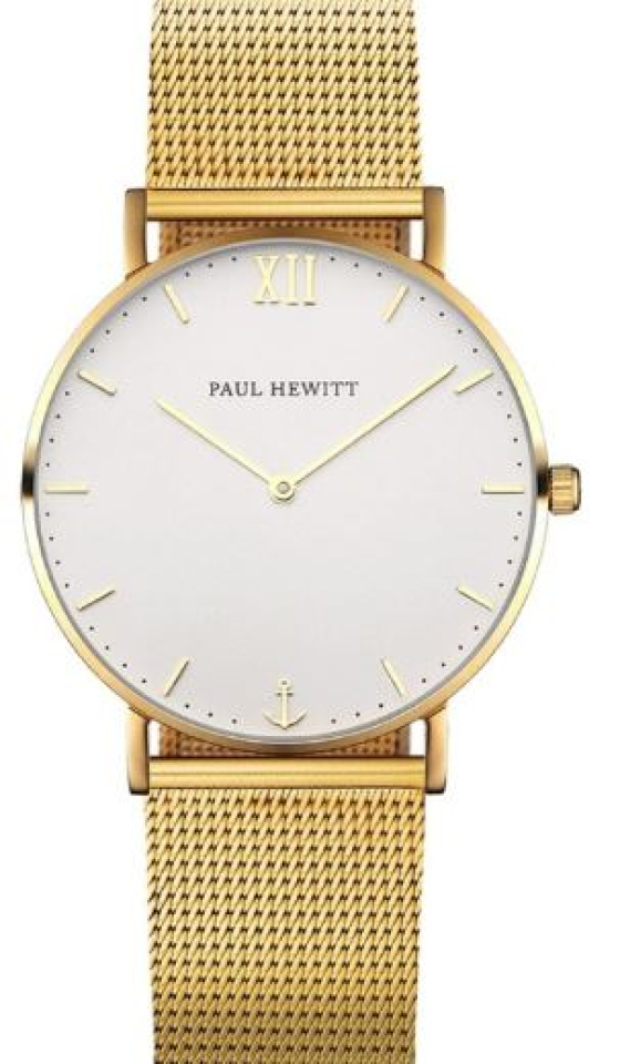 Montre femme, stainless, verre saphir, mouvement suisse, 5ATM - PH-SA-G-SM-W-4S - Paul Hewitt