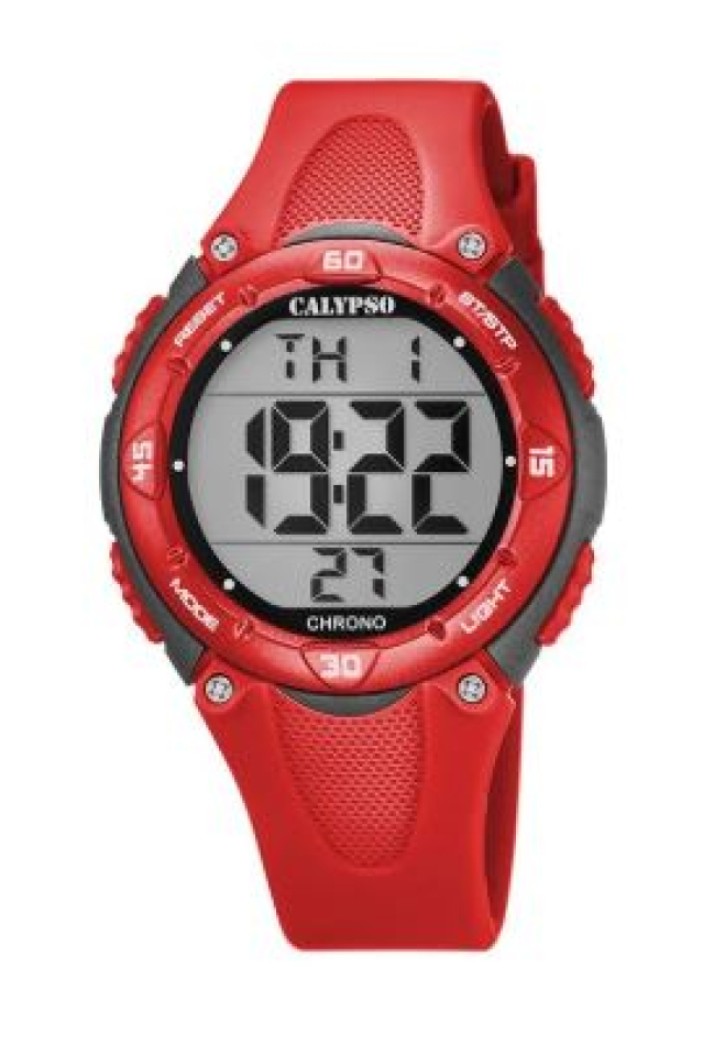 Montre enfant, bracelet silicone, 10ATM, chrono - K5741/6 - Calypso